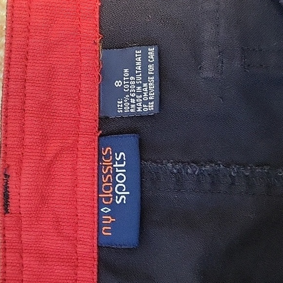 NY Classics Sports Cotton 2.5" Inseam 4 Pocket Navy Blue Shorts Size 8 - Picture 4 of 7